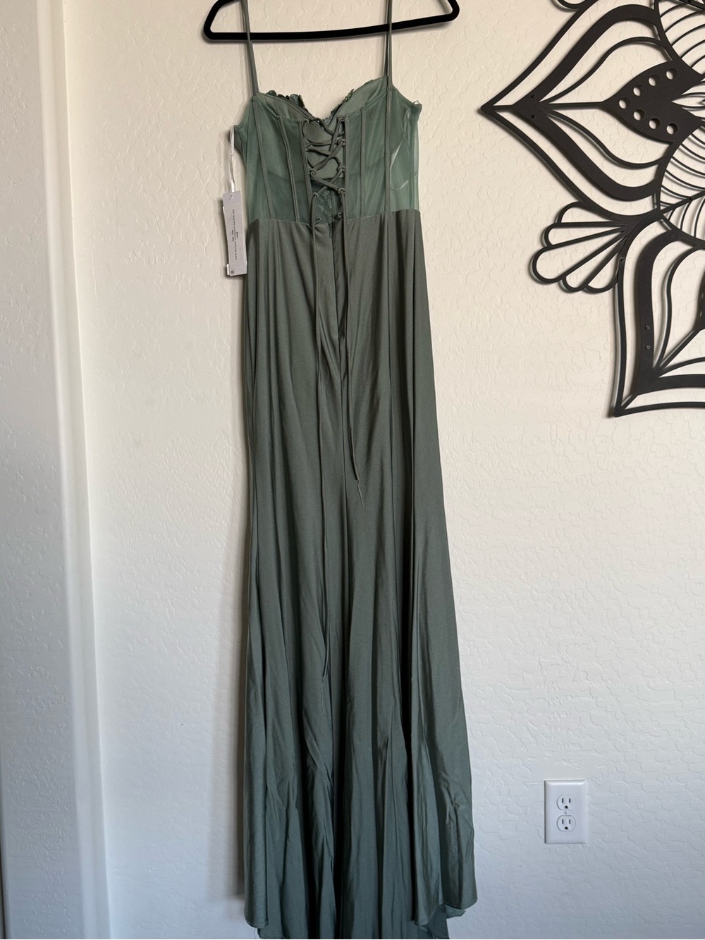 JOVANI 42227 in Seafoam Embellished Corset Evening Gown - New W/ Tags - 4 - Picture 4 of 12